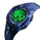thumbnail image 3 of Reloj digital para niños, esfera redonda, estilo deportivo, reloj de pulsera digital con pantalla LCD impermeable para niños Inevent EL4557-05, 3 of 7