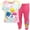 Pink / yellow, variant on Pinkfong Baby Shark Infant Baby Girls Crossover T-Shirt Leggings and Scrunchie 3 Piece Outfit Set Infant to Little Kid