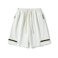 thumbnail image 2 of Erwazi Men's Sweat Shorts Drawstring Waist Summer Casual Relaxed Fit Joggers Sports SweatShorts with Zip Pockets, 2 of 9
