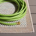 thumbnail image 4 of Safavieh Sisal All-Weather Dixie Bordered Indoor/Outdoor Area Rug, Ivory/Aqua Orange, 5'3" x 7'6", 4 of 15