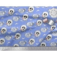 thumbnail image 2 of Soimoi Cotton Voile Fabric Spider Web,Bat & Ghost Halloween Printed Fabric 1 Yard 42 Inch Wide, 2 of 3