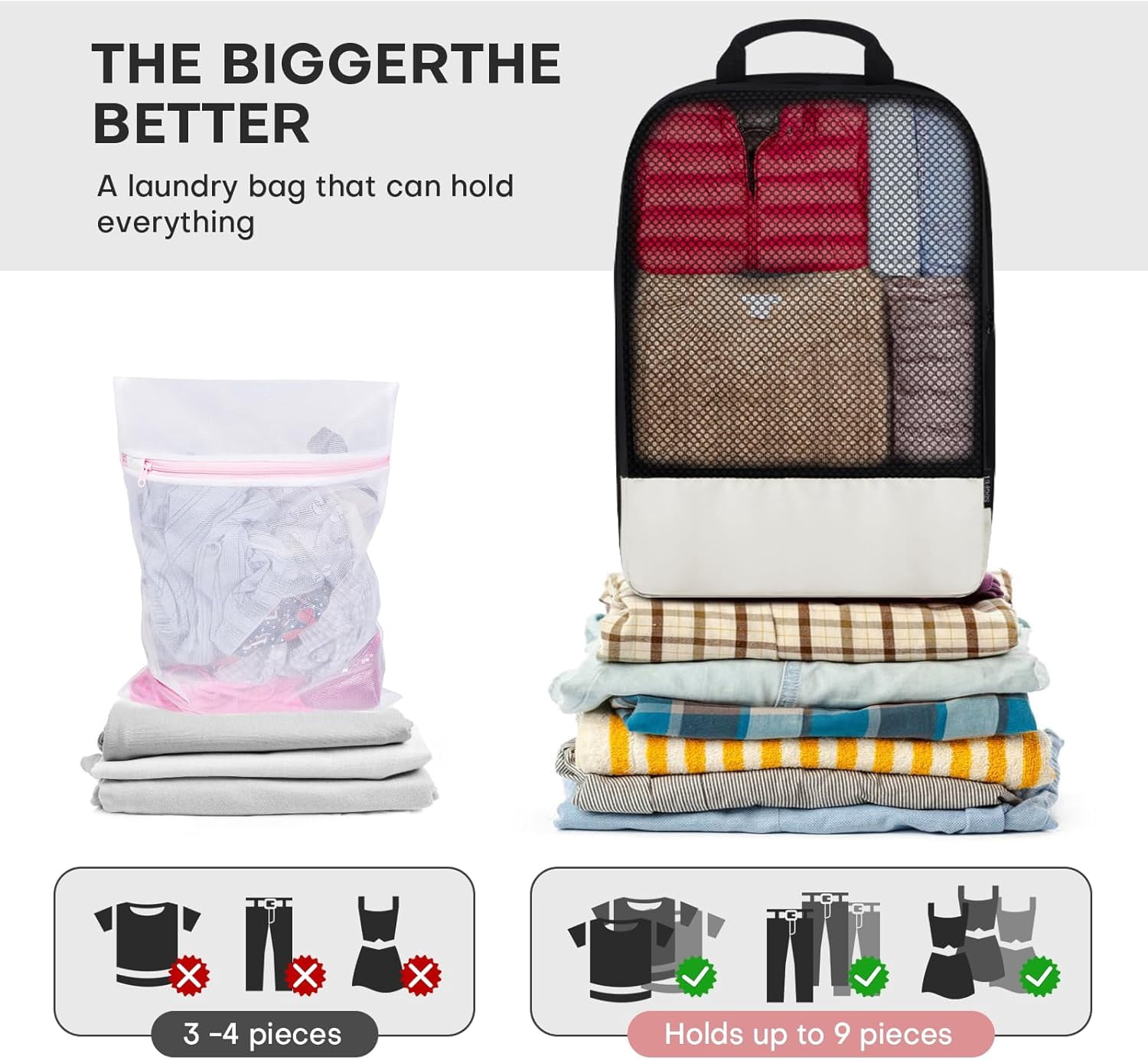 Compression Packing Cubes for Travel, Lightweight Organizer Bags for Carry On, Packing Cubes for Suitcase Backpack, Beige