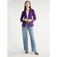 thumbnail image 2 of Scoop Women's and Women’s Plus Relaxed Ultimate ScubaKnit Blazer with Scrunch Sleeves, Sizes XS-4X, 2 of 5