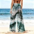 thumbnail image 6 of OGLCCG Women's Cover Up Pants See Through Sheer Mesh Chiffon Beach Pants Wide Leg Boho Palazzo Pant Bikini Bottom Cover-Ups,XL, 6 of 7