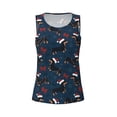 thumbnail image 4 of Fotbe Christmas Dachshund Womens Loose Fit Casual Flowy Slim-Fit Tank Tops Athletic Round Neck Trendy Sleeveless Summer Tops for Gym and Yoga-, 4 of 9