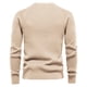 thumbnail image 2 of Gibobby Suéter para hombre Suéter de cuello redondo para hombre(Beige,Chica), 2 of 5