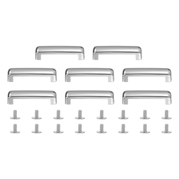 8Pcs Conectores de Hebilla D-Ring de Metal, Hebillas D-Ring de Aleación de Puente Arco con Tornillos (Gris, 1.3" x 0.2")