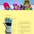 thumbnail image 2 of Monstrate 1 par de guantes de invierno de avión de dibujos animados para niños y niñas cálidos para esquiar niños mitones de nieve Suministros térmicos 6-8 años/Gris, 2 of 6