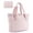 Pink, variant on Tote Bag for Women, Foldable Tote Bag With Zipper Travel Large Shoulder Bag Handbag for Work, Black