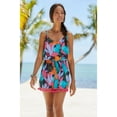 thumbnail image 3 of LASCANA Women's Printed Tassel Trim Romper Tassels, 3 of 6