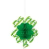 St. Patrick's Day Hanging Shamrock Honeycomb Decoration, 12in