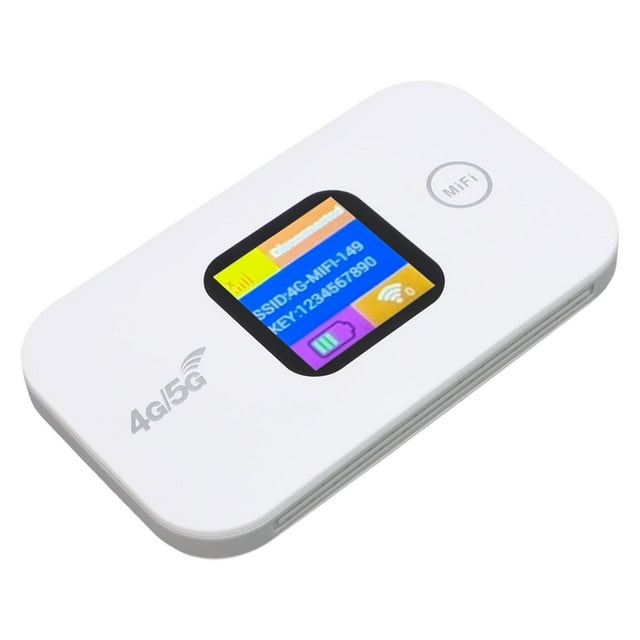 Hotspot WiFi Portable, 300Mbps 4G 5G Hotspot Mobile Supporte 10 Appareils Batterie 2100mAh pour Camping pour RV