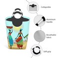 thumbnail image 4 of KLL African Women In Mountain Landscape Laundry Hamper,Large Canvas Fabric Lightweight Storage Basket Toy Organizer Dirty Clothes Collapsible Waterproof, 4 of 6