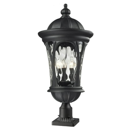 Z-Lite Doma 543PHB-BK-PM Outdoor Pier Mount Light