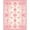 Ivory, Pattern 2, variant on ODIKA 4'x6' Machine Washable Non-Slip Area Rug, Vintage Inspired Floral with Non Slip Design and Subtle Pink Hues High Traffic Rug, Ivory, 84706