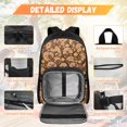 thumbnail image 5 of Bulopur Capybara Print Kids Backpack Set 4 Pcs Back To School Kids School Bag with Lunch Box, Pencil Case and Water Bottle Cover for Student Capybara Lover Boys, 5 of 8