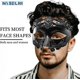 thumbnail image 2 of Masquerade Mask for Men - Roman Greek Mask - Venetian Half Face Mask for Mascarade Ball Mardi Gras Halloween Party, 2 of 5