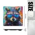 thumbnail image 2 of High Precision Body Weight Scale Smart Bathroom Scales with Large LCD Display(400lbs),Decorative for Bedroom-Raccoon Wearing Sunglasses With Colorful Painting, 2 of 4