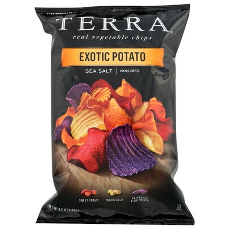 ( Best By 04/18/2024 ) Terra Chips, Exotic Potato Blend, 5.5 Oz  Pack of 12