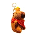 thumbnail image 3 of Almencla Capybara Plush Toy Keychain Car Keychain Plush Toy Gift Unique Women Bag Accessories Handbag Keyring for Family Women Friends with hat, 3 of 8