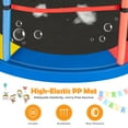 thumbnail image 3 of Patiojoy 55" Kids Jumping Exercise ASTM Certified Approved Mini Recreational Hexagonal Shape Toddler Trampolines for Kids Toy Birthday Gift Yellow, 3 of 10