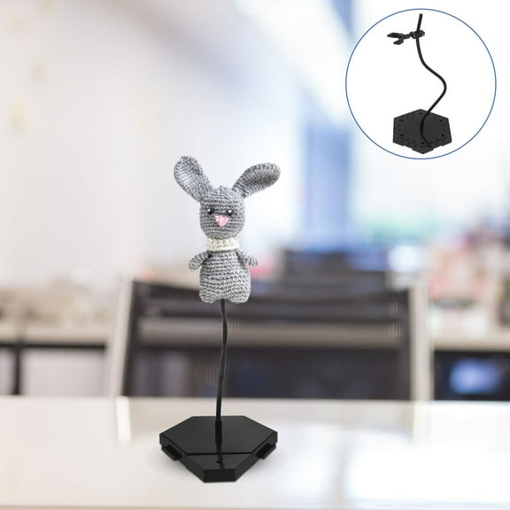 Soimiss Action Figure Stands for Posing Display Stand Black 1 Set for Indoor Figure Collecting