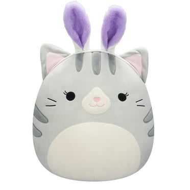 Squishmallows 16” Tally the Grey Tabby Cat with Bunny Ears - Ultra Soft Easter Plush
