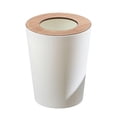thumbnail image 1 of Bathroom Wastebasket without Lid Round Garbage Container for Bathroom Toilet 7L White, 1 of 8