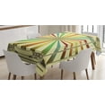 thumbnail image 1 of Ambesonne Vintage Rainbow Tablecloth Rectangular Table Cover, Colorful Poster, 60"x84", Multicolor, 1 of 3