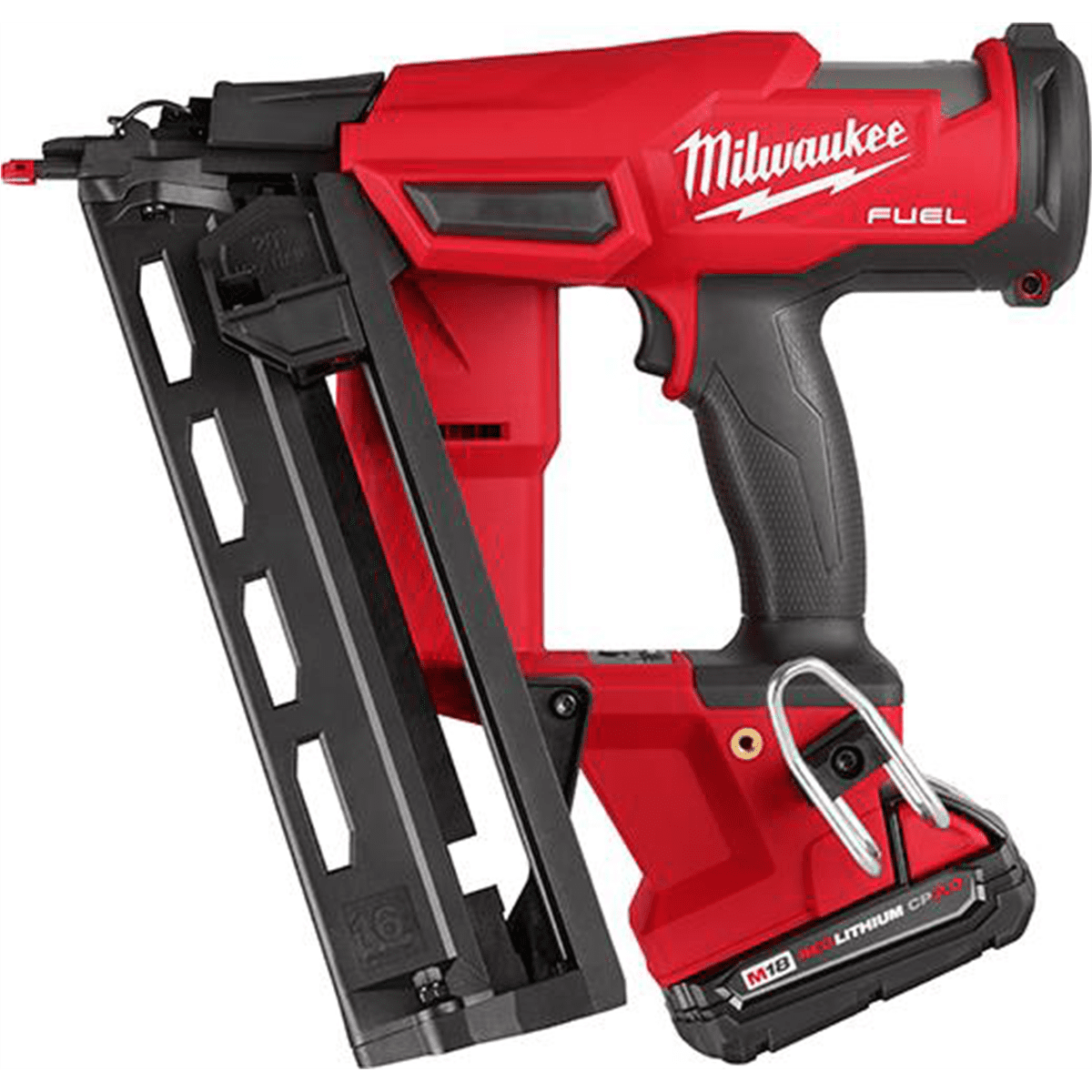 Milwaukee Tool M18 FUEL 16 Gauge Angled Finish Nailer Kit