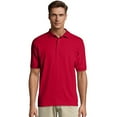 thumbnail image 1 of Hanes Men's Cotton-Blend EcoSmart Jersey Polo - 054X, 1 of 1