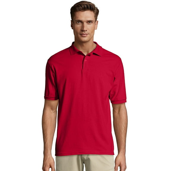 Hanes Men's Cotton-Blend EcoSmartÂ® Jersey Polo - 054X