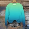 thumbnail image 4 of SGFCWSX Pullover for Toddler Kids Girls Long Sleeve Sweatshirts Warm Polyester Top Mint Green Size 9 Years, 4 of 7