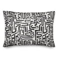 thumbnail image 2 of Creative Products Black Maze Lines 20 x 14 Spun Poly Pillow, 2 of 3