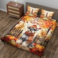 thumbnail image 3 of Happy Thanksgiving Schnauzer Give Thanks Fall Beanie Scarf Welcome Quilt Bedding Set Miniature Schnauzer Dog Lover 1 Blanket Bed Cover 2 Pillowcases - 00020, 3 of 5