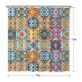 thumbnail image 5 of Multicolor Ethnic Floral Pattern Shower Curtain 72"x72" ,Bathroom Decorative Shower Curtains Set with 12 Hooks,Modern Waterproof Washable Shower Curtain, 5 of 6