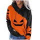 thumbnail image 1 of Sudadera con capucha para mujer, suéter de manga larga con cuello redondo, Vestido largo con bolsillo, moda de Halloween, 1 of 4