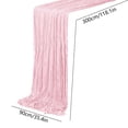 thumbnail image 3 of Yhmxh Cheesecloth Table Runner 35"x118", Boho Table Runner Decor Soft Gauze Rustic Wrinkle Wedding Table Decor for 10ft Table Birthday Party, Baby Shower, Bridal Shower, Home & Event Decor, 3 of 6