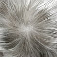thumbnail image 5 of LYRICAL HAIR French Lace Front Mens Toupee Hair Piece Transparent Lace Toupee for Men Indian Human Hair Replacement System Bleached Frontal Knots Hair Units for Man #1B90 Off Black with 90% Gray, 5 of 6