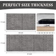 thumbnail image 3 of Kitchen Rugs and Mats Non Skid Washable Set of 2,Boho Moroccan Modern Farmhouse Faded Bohemian Runner Rug with Rubber Backing for Kitchen Decor and Accessories (Dark Grey 17"x47"+17"x30"), 3 of 6