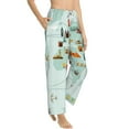 thumbnail image 2 of Daiia World Travel Map Women's Sleep Pant with Pockets and Drawstring,Pajama Pants-X-Large, 2 of 9