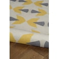 thumbnail image 6 of Linon Outdoor Washable Area Rug Collection, Ivory and Yellow, 2' x 3', 6 of 7