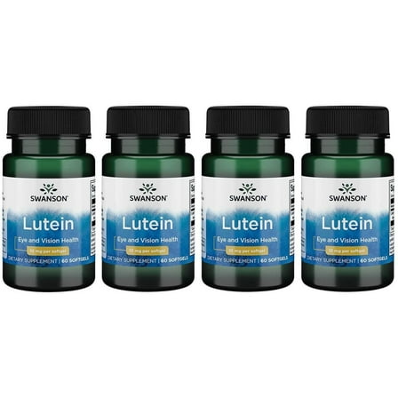 Swanson Lutein 10 mg 60 Sgels 4 Pack