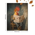 thumbnail image 3 of Rooster Newspaper Canvas Wall Art 15.75x11.81 Inches, 3 of 8