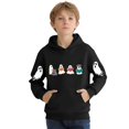 thumbnail image 2 of NEBWOAK Boys Girls Ghost Hoodie Halloween Cartoon Reading Book Sweatshirt Black,Size 3-4T, 2 of 5