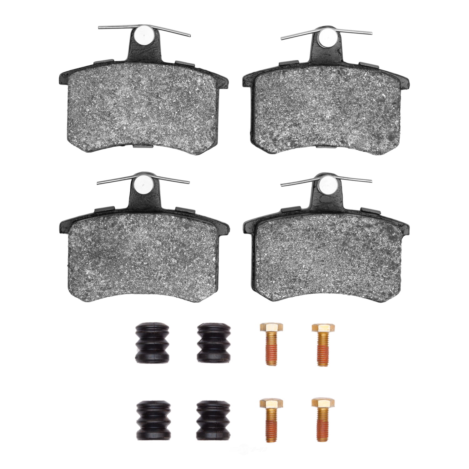 Dynamic Friction Company 1551-0228-01 DFC 5000 Advanced Brake Pads - Low Metallic and Hardware Kit