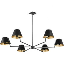 668-6-59 Quorum Lighting Bliss - 6 Light Chandelier-14.5 Inches Tall and 60 Inches Wide