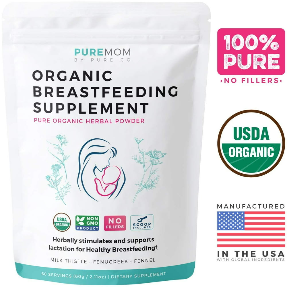 Pure Co USDA Organic Breastfeeding Supplement (Powder) Increase Milk