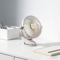 thumbnail image 5 of FastXmas USB Clip on Fan, Strong Wind Ultra Quiet Small Desk Fan with Strong Clamp, More Than 360° Adjustable, 3 Speeds USB-C Corded Powered, Mini Personal Fan for Home Office Desktop Black, 5 of 7