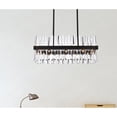 thumbnail image 2 of Serephina 30 inch crystal rectangle chandelier light in black, 2 of 3